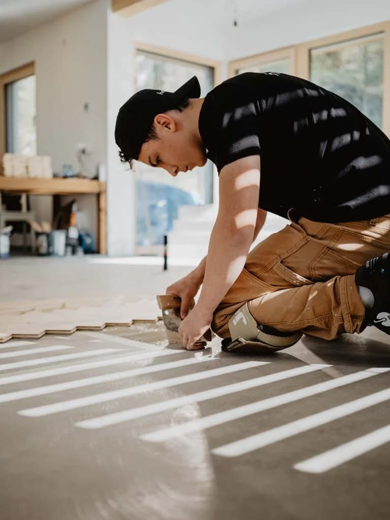 Bodenverlegung in Handarbeit